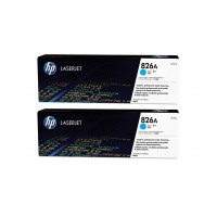 Set Cartuse Toner Original HP (826A) 2x CF311A Cyan, 63000 pagini si stick USB