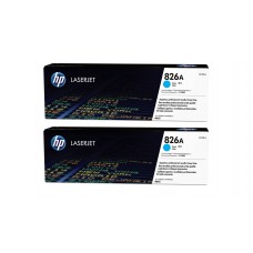 Set Cartuse Toner Original HP (826A) 2x CF311A Cyan, 63000 pagini si stick USB