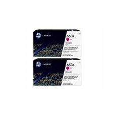 Set Cartuse Toner Original HP (653A) 2x CF323A Magenta, 33000 pagini si stick USB