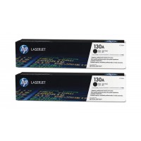 Set Cartuse Toner Original HP (130A) 2x CF350A Negru, 2600 pagini si stick USB