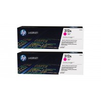 Set Cartuse Toner Original HP (312A) 2x CF383A Magenta, 5400 pagini si stick USB