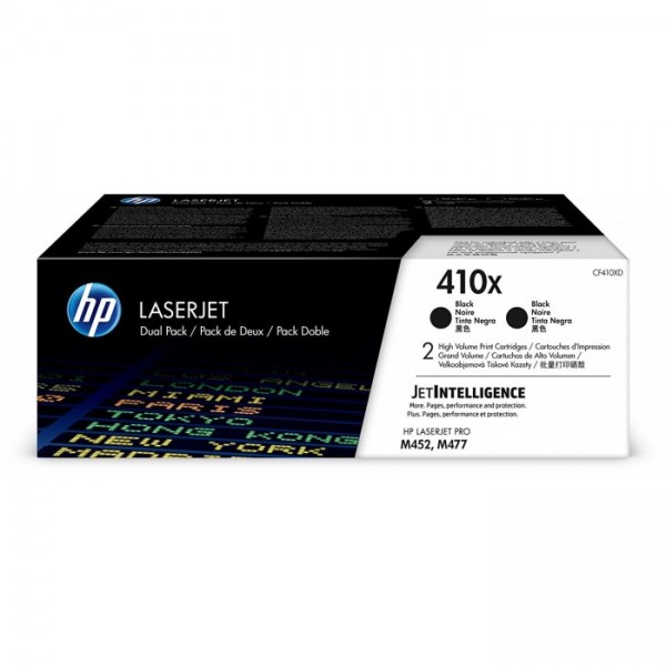 Set Cartuse Toner Original HP (410X) CF410XD Negru, 13000 pagini