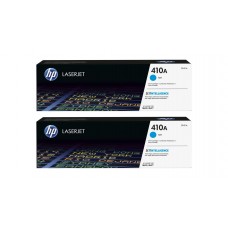 Set Cartuse Toner Original HP (410A) 2x CF411A Cyan, 4600 pagini si stick USB