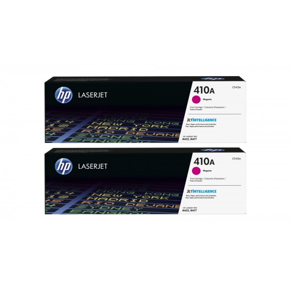 Set Cartuse Toner Original HP (410A) 2x CF413A Magenta, 4600 pagini si stick USB