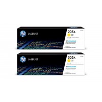 Set Cartuse Toner Original HP (205A) 2x CF532A Galben, 1800 pagini si stick USB