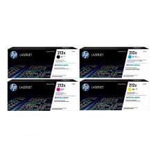 Set Cartuse Toner Original HP (212X) 1x W2120X Negru, 1x W2121X Cyan, 1x W2123X Magenta, 1x W2122X Galben, 43000 pagini si stick USB