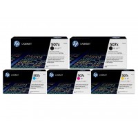Set Cartuse Toner Original HP (507X/507A) 2x CE400X Negru, 1x CE401A Cyan, 1x CE403A Magenta, 1x CE402A Galben, 40000 pagini si stick USB