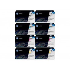 Set Cartuse Toner Original HP (645A) 2x C9730A Negru, 2x C9731A Cyan, 2x C9733A Magenta, 2x C9732A Galben, 98000 pagini si stick USB