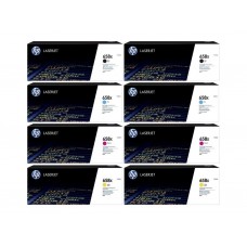 Set Cartuse Toner Original HP (658X) 2x W2000X Negru, 2x W2001X Cyan, 2x W2003X Magenta, 2x W2002X Galben, 234000 pagini si stick USB