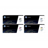 Set Cartuse Toner Original HP (659A) 1x W2010A Negru, 1x W2011A Cyan, 1x W2013A Magenta, 1x W2012A Galben, 55000 pagini si stick USB