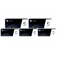 Set Cartuse Toner Original HP (659X) 2x W2010X Negru, 1x W2011X Cyan, 1x W2013X Magenta, 1x W2012X Galben, 155000 pagini si stick USB