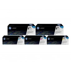 Set Cartuse Toner Original HP (823A/824A) 2x CB380A Negru, 1x CB381A Cyan, 1x CB383A Magenta, 1x CB382A Galben, 96000 pagini si stick USB