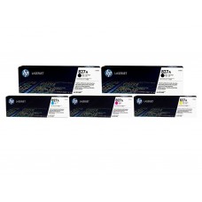 Set Cartuse Toner Original HP (827A) 2x CF300A Negru, 1x CF301A Cyan, 1x CF303A Magenta, 1x CF302A Galben, 155000 pagini si stick USB