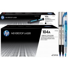 Set Cartus Toner/Drum Original HP(103A) 1xW1103A Negru, 2500 pagini / HP(104A) 1xW1104A Negru, 20000 pagini, 2xRoller DeLuxe si 1xTextmarker Penac