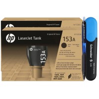 Set Cartus Toner Original HP(153A) 2xW1530A Negru, 2x2500 pagini, Pix Jestream si Textmarker Schneider