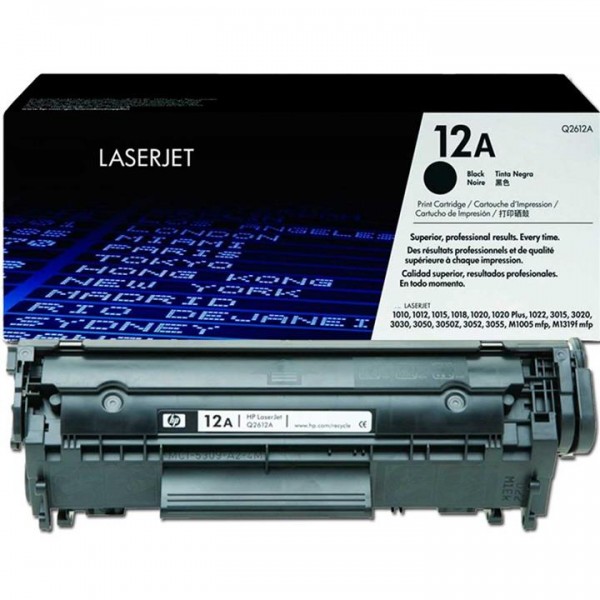 Cartus Toner Original HP (12A) Q2612A Negru, 2000 pagini