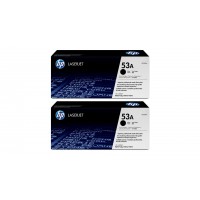 Set Cartuse Toner Original HP (53A) 2x Q7553A Negru, 6000 pagini si stick USB