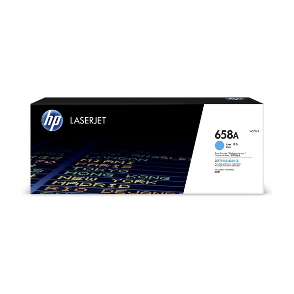 Cartus Toner Original HP (658A) W2001A Cyan, 6000 pagini