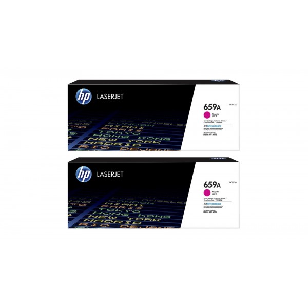 Set Cartuse Toner Original HP (659A) 2x W2013A Magenta, 26000 pagini si stick USB
