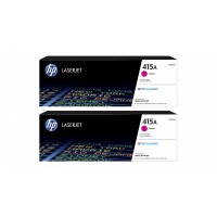 Set Cartuse Toner Original HP (415A) 2x W2033A Magenta, 4200 pagini si stick USB