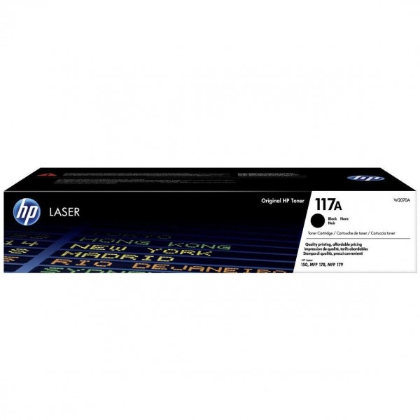 Cartus Toner Original HP (117A) W2070A Negru, 1000 pagini