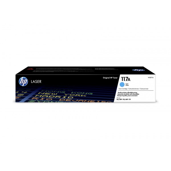 Cartus Toner Original HP (117A) W2071A Cyan, 700 pagini