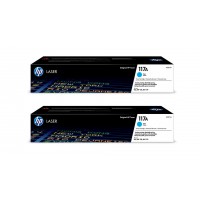Set Cartuse Toner Original HP (117A) 2x W2071A Cyan, 1400 pagini si stick USB