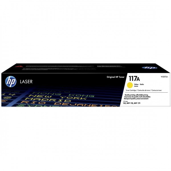 Cartus Toner Original HP (117A) W2072A Galben, 700 pagini