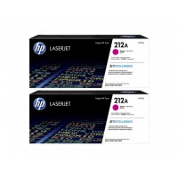 Set Cartuse Toner Original HP (212A) 2x W2123A Magenta, 9000 pagini si stick USB