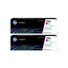 Set Cartuse Toner Original HP (216A) 2x W2413A Magenta, 1700 pagini si stick USB