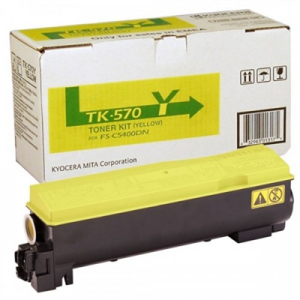 Cartus toner TK-570Y galben Kyocera 12.000 pagini