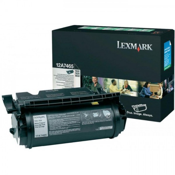 Cartus toner return program 12A7465 negru Lexmark 32.000 pagini
