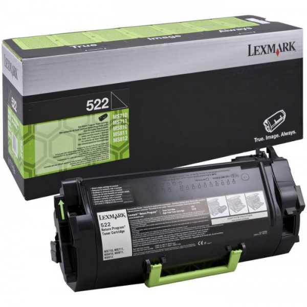 Cartus toner return program 52D2000 (522) negru Lexmark 6000 pagini