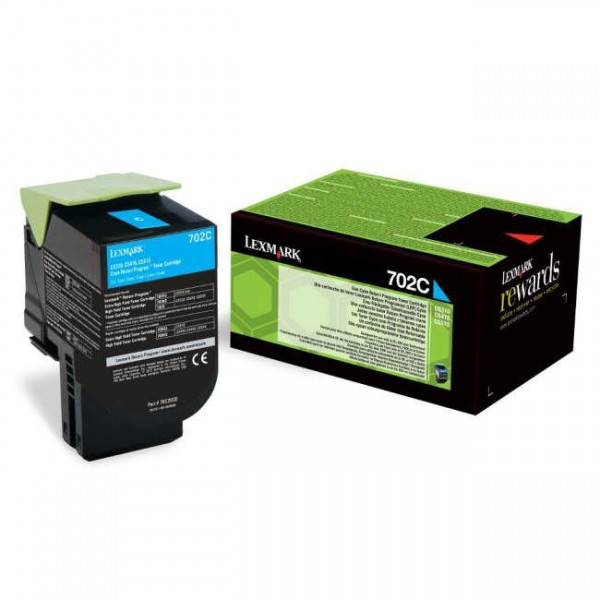 Cartus toner return program 70C20C0 (702C) cyan Lexmark 1000 pagini
