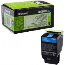 Cartus toner 70C2HCE (702HC) cyan Lexmark 3000 pagini