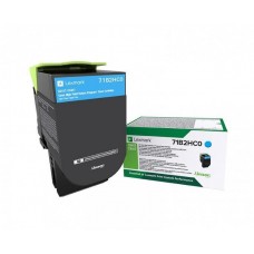 Cartus toner 71B2HC0 cyan Lexmark 3500 pagini