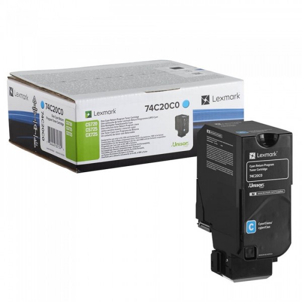 Cartus toner return program 74C20C0 cyan Lexmark 3000 pagini