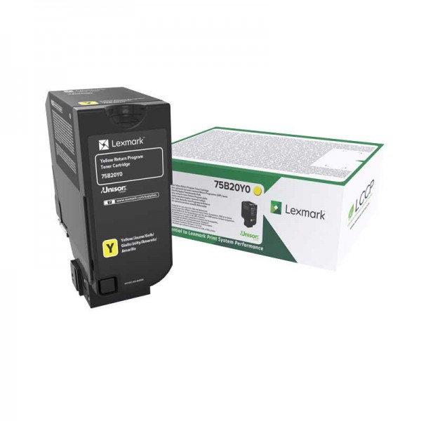 Cartus toner 75B20Y0 galben Lexmark 10.000 pagini