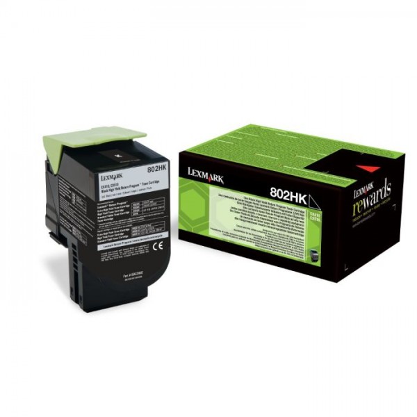 Cartus toner return program 80C2HK0 (802HK) negru Lexmark 4000 pagini
