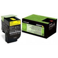 Cartus toner return program 80C2HY0 (802HY) galben Lexmark 3000 pagini