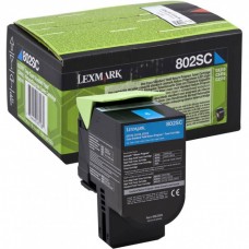 Cartus toner return program 80C2SC0 (802SC) cyan Lexmark 2000 pagini