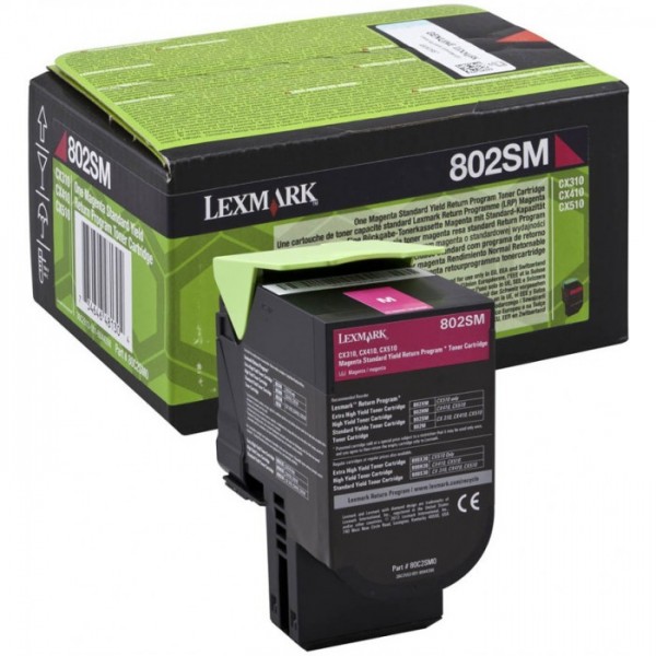 Cartus toner return program 80C2SM0 (802SM) magenta Lexmark 2000 pagini