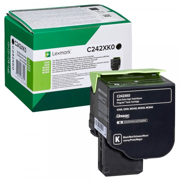 Cartus toner C242XK0 negru Lexmark 6000 pagini