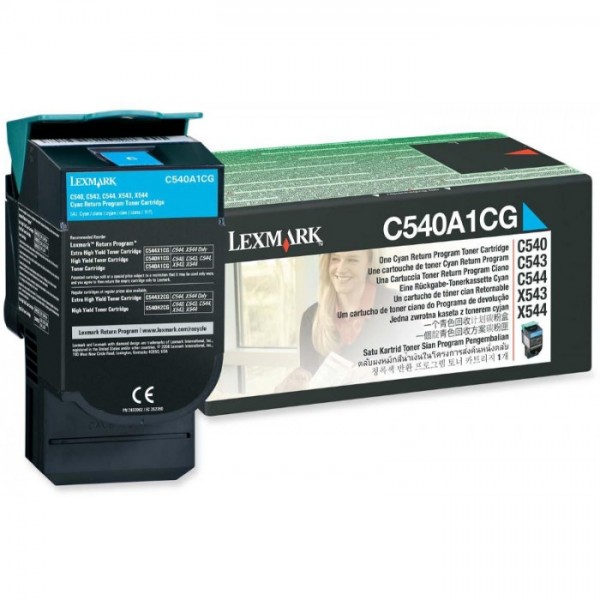 Cartus toner return program C540A1CG cyan Lexmark 1000 pagini