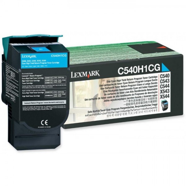 Cartus toner return program C540H1CG cyan Lexmark 2000 pagini