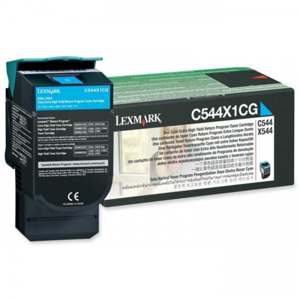 Cartus toner return program C544X1CG cyan Lexmark 4000 pagini