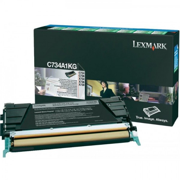 Cartus toner return program C734A1KG negru Lexmark 8000 pagini