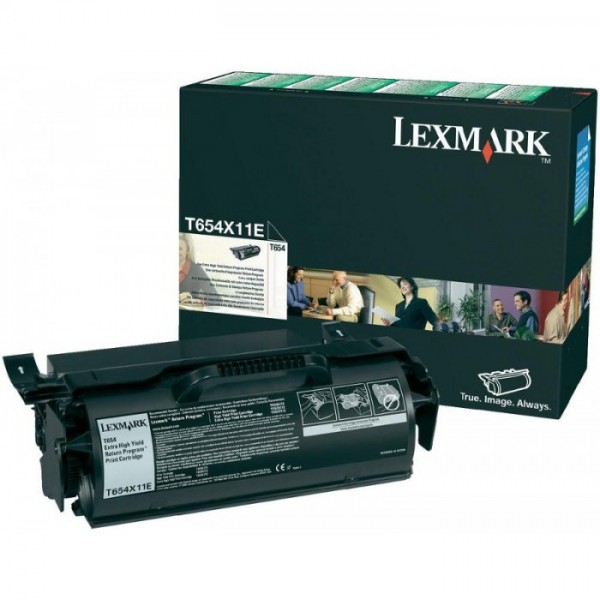 Cartus toner return program T654X11E negru Lexmark 36.000 pagini
