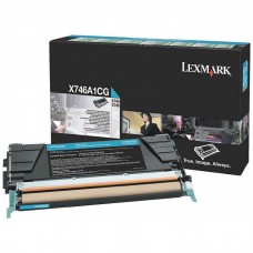Cartus toner return program X746A1CG cyan Lexmark 7000 pagini