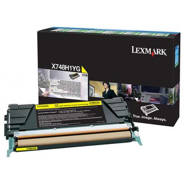 Cartus toner return program X748H1YG (X748) galben Lexmark 10.000 pagini